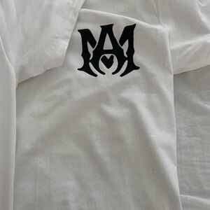 WHITE AMIRI T-SHIRT SIZE MEDIUM MEN
